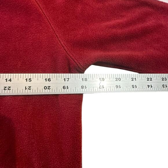 OU University of Oklahoma Youth 14/16 Fleece Quarter Zip Logo Top by Majestic - Picture 3 of 7